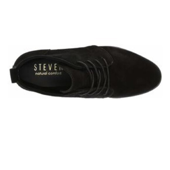 STEVEN Steve Madden studded black suede wedge bootie 7.5 - Picture 6 of 7